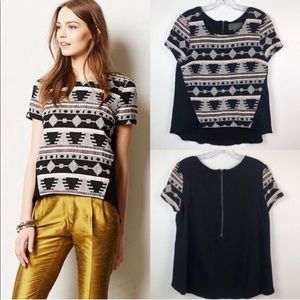 ANTHROPOLOGIE Sunday In Brooklyn Ellery Geo Top Sm